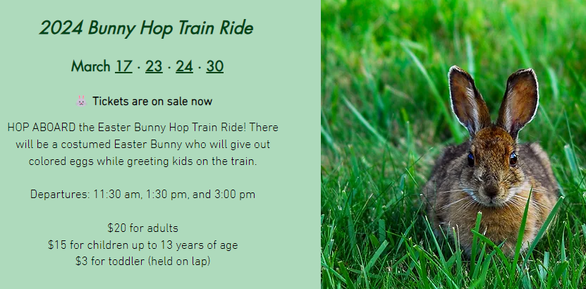 Bunny Hop Train Rides with Berkshire Scenic Rail